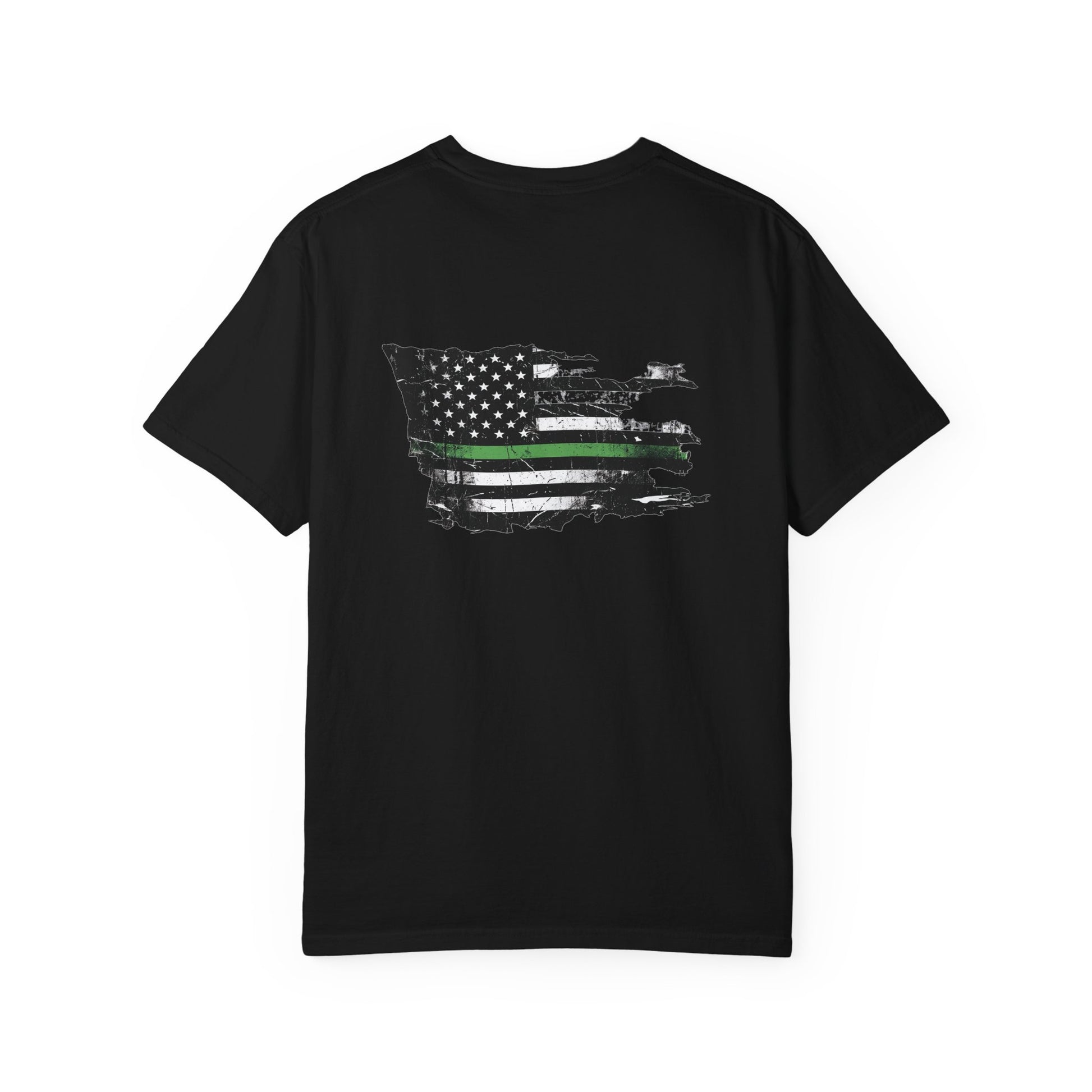 Thin Green Line men's tee - funny gym shirt by DoD Fitness