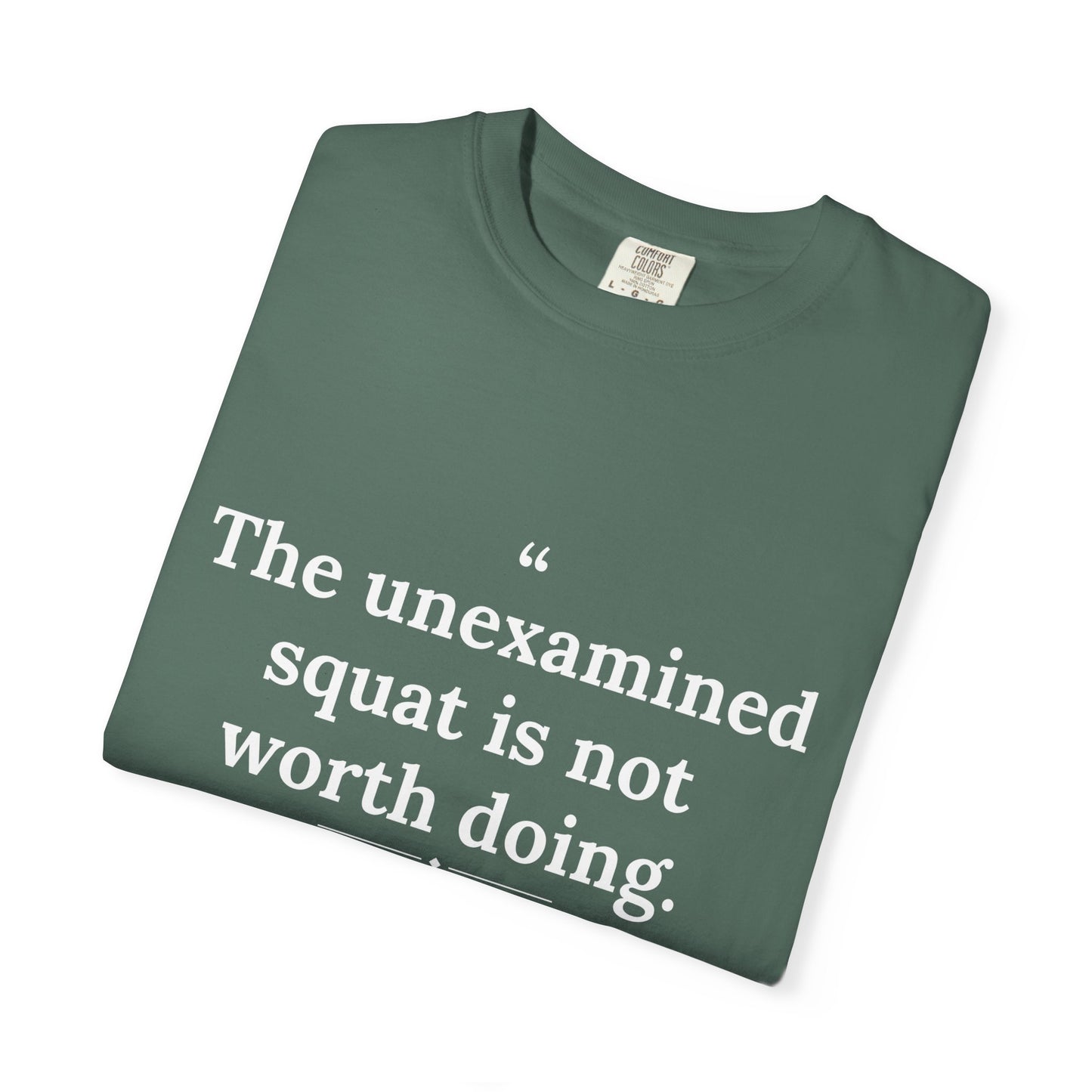 Assticles - The Unexamined Squat men's tee - funny gym shirt by DoD Fitness