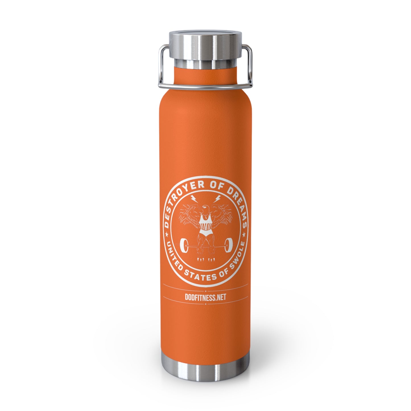 Fitness Logo Water Bottle — 22oz Copper Vacuum Insulated Sports Bottle