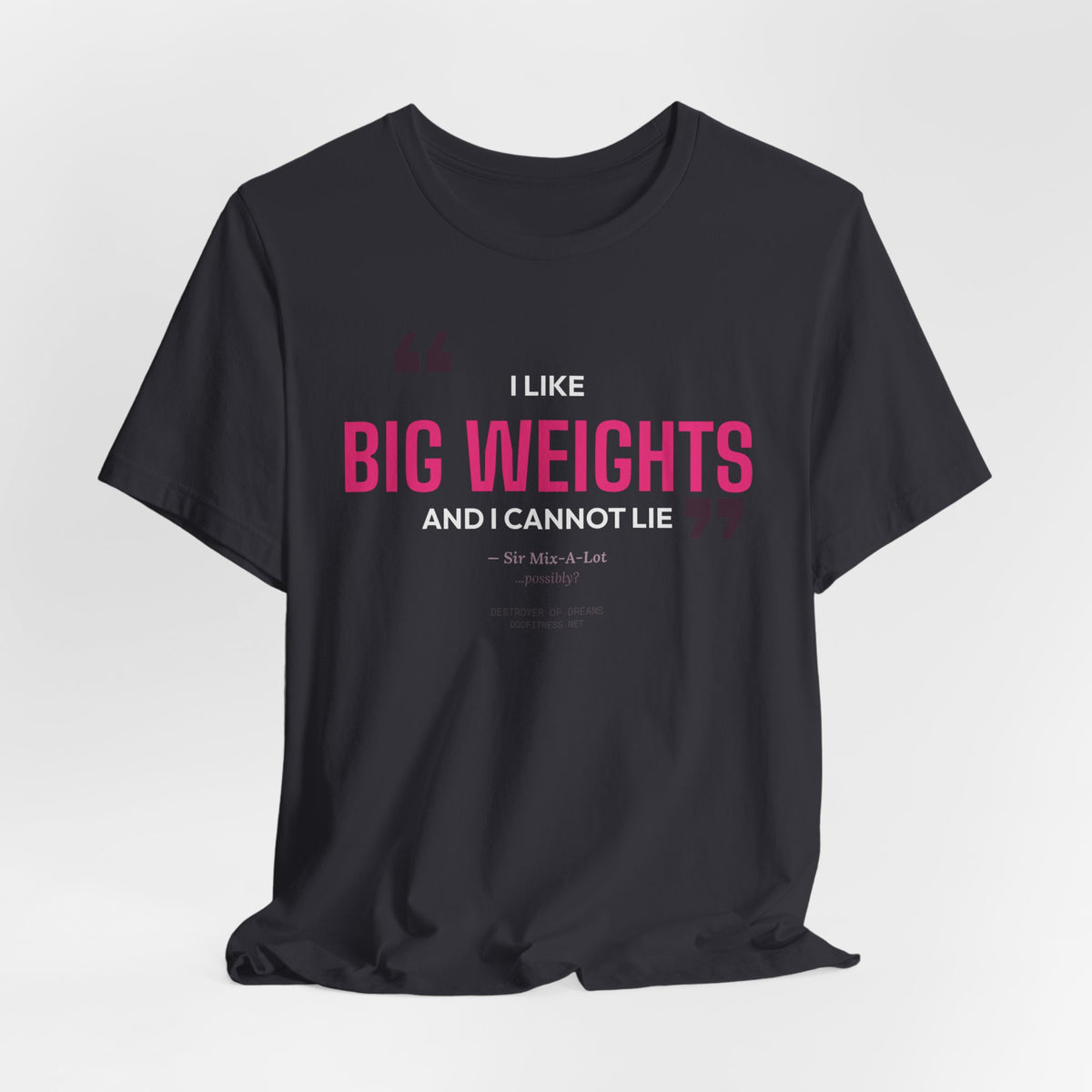 Big Weights men's tee - funny gym shirt by DoD Fitness