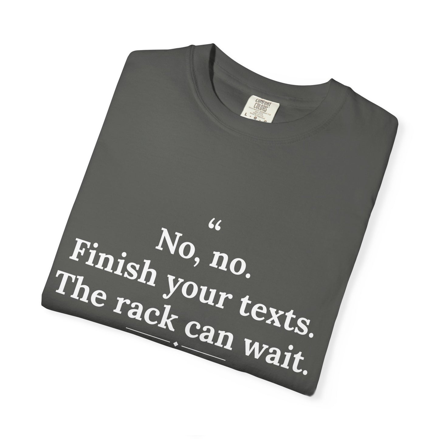 Passivitis - Finish Your Texts men's tee - funny gym shirt by DoD Fitness