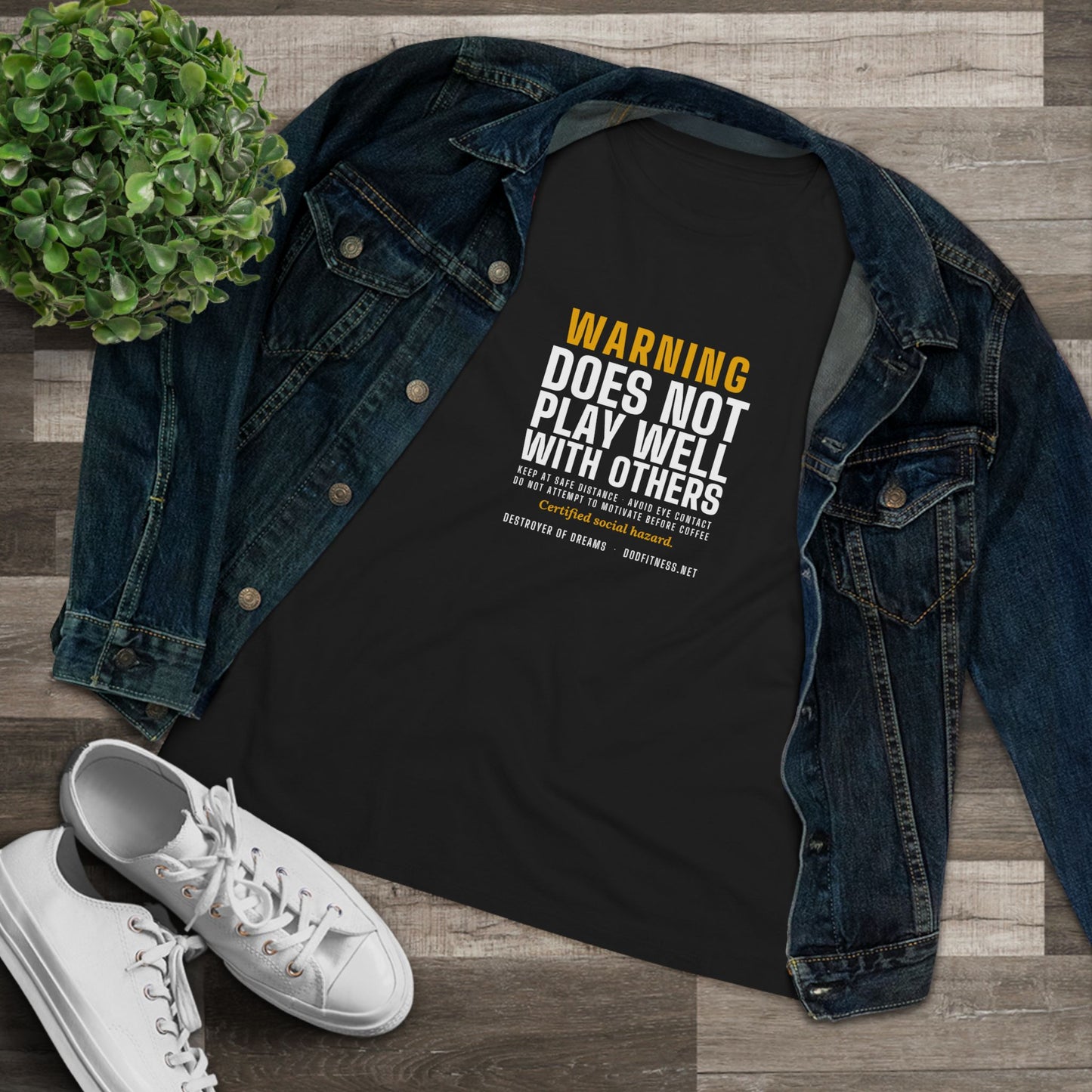 DoD Fitness - Warning Label Women's Tee