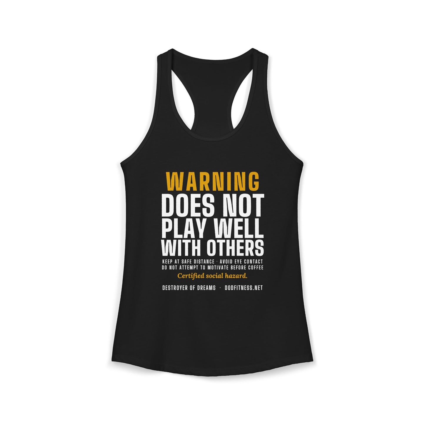 DoD Fitness - Warning Label Women's Tank