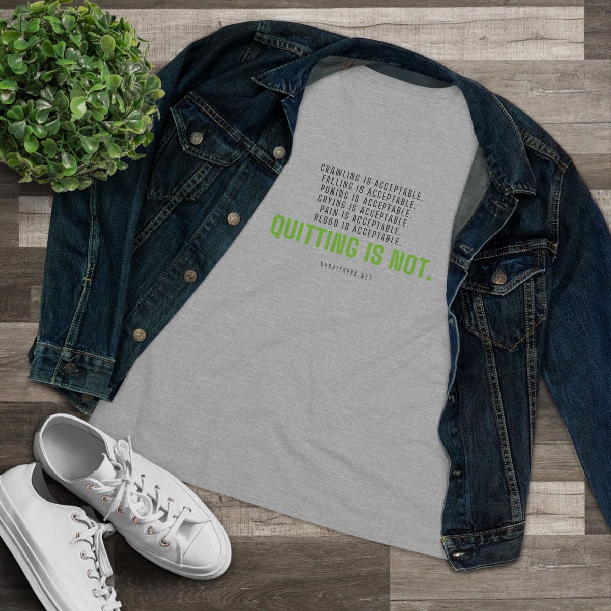 DoD Fitness - Quitting Is Not Women's Tee
