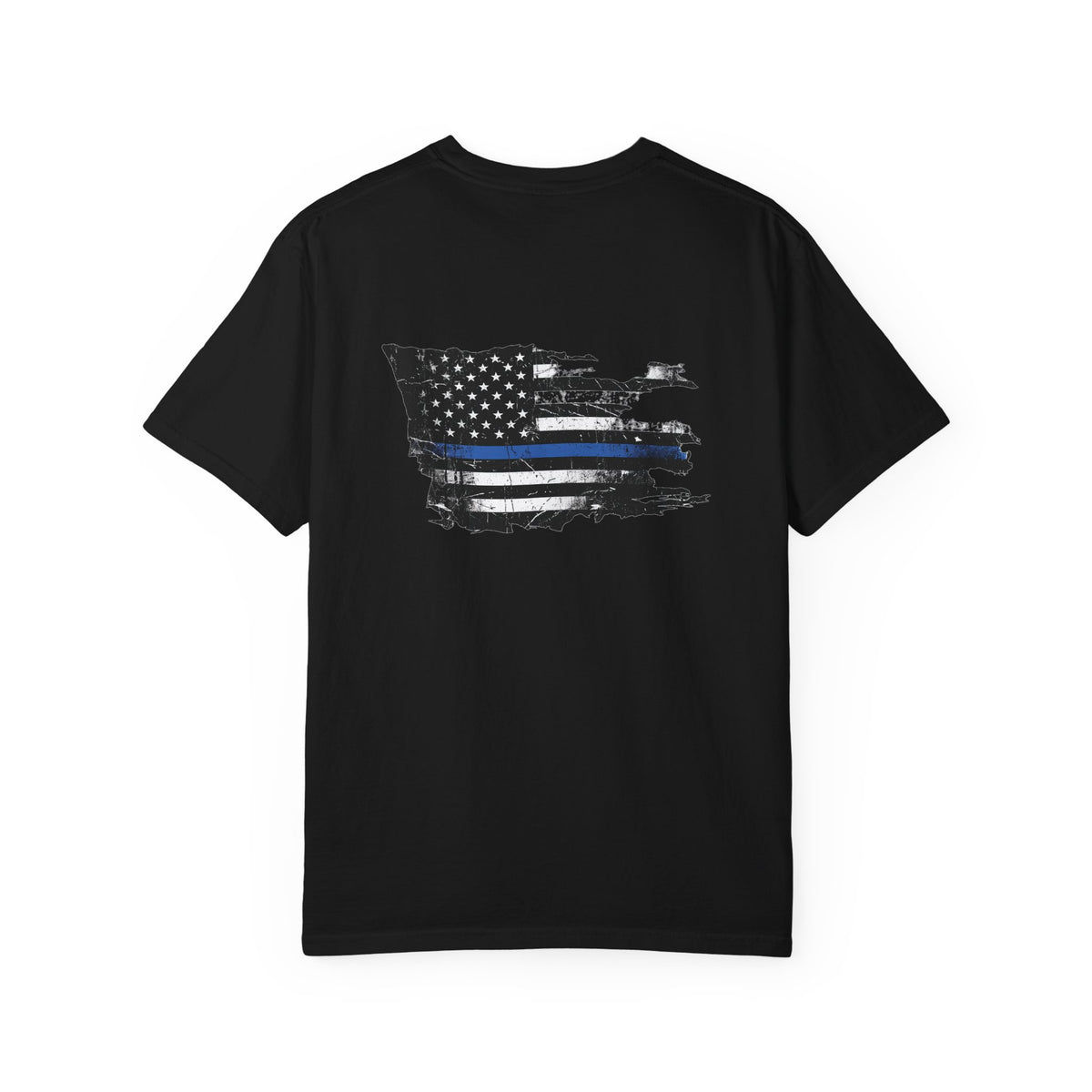 Thin Blue Line men's tee - funny gym shirt by DoD Fitness
