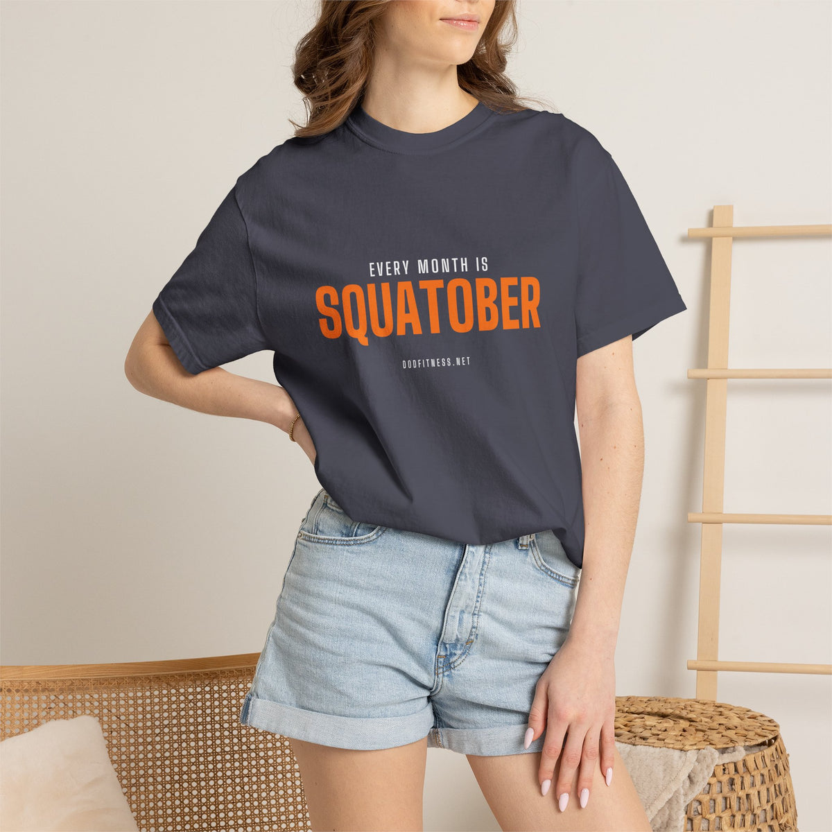 Squatober men's tee - funny gym shirt by DoD Fitness