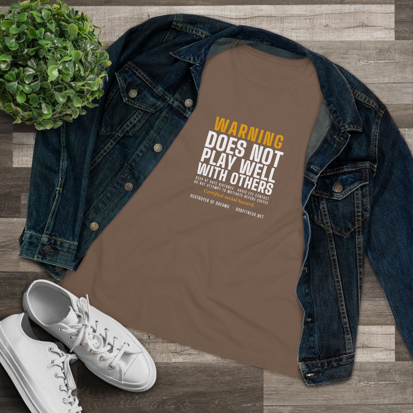 DoD Fitness - Warning Label Women's Tee