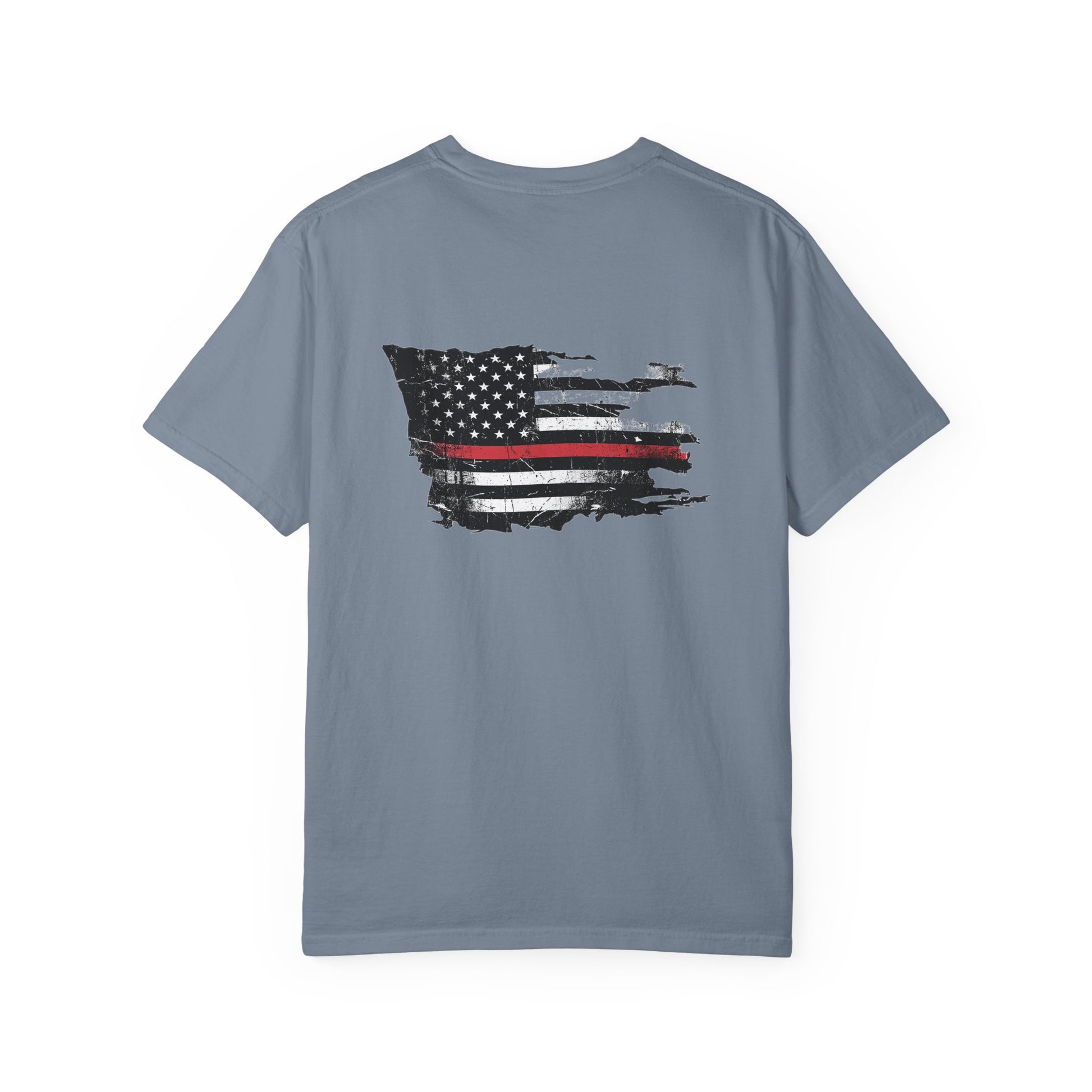 Thin Red Line men's tee - funny gym shirt by DoD Fitness