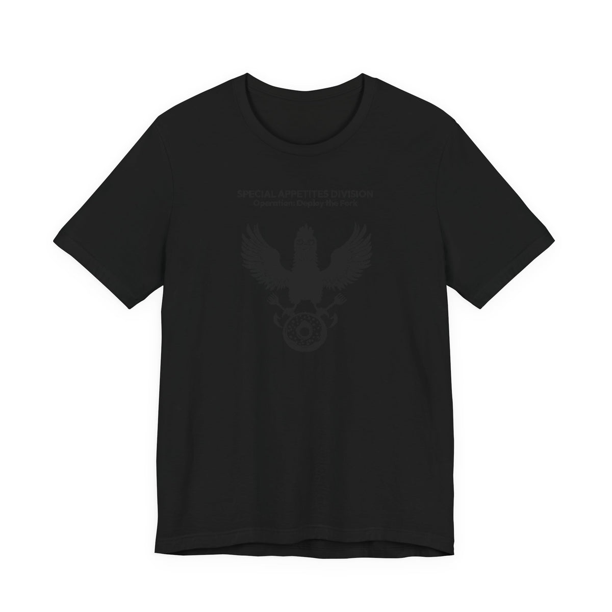 MEAL Team 6 - Deploy the Fork men's tee in Black - funny gym shirt by DoD Fitness