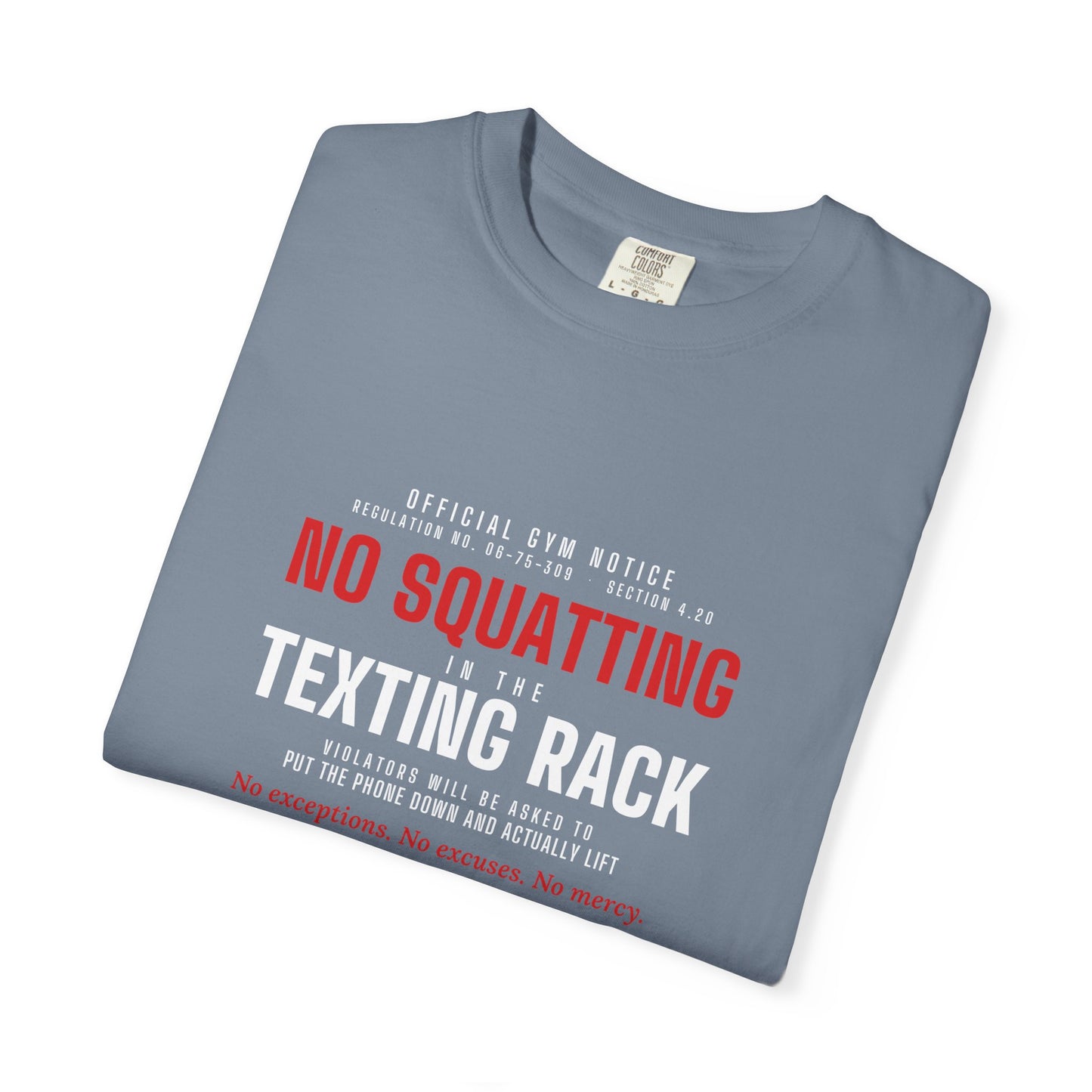 DoD Fitness - No Squatting Texting Rack Men's Tee