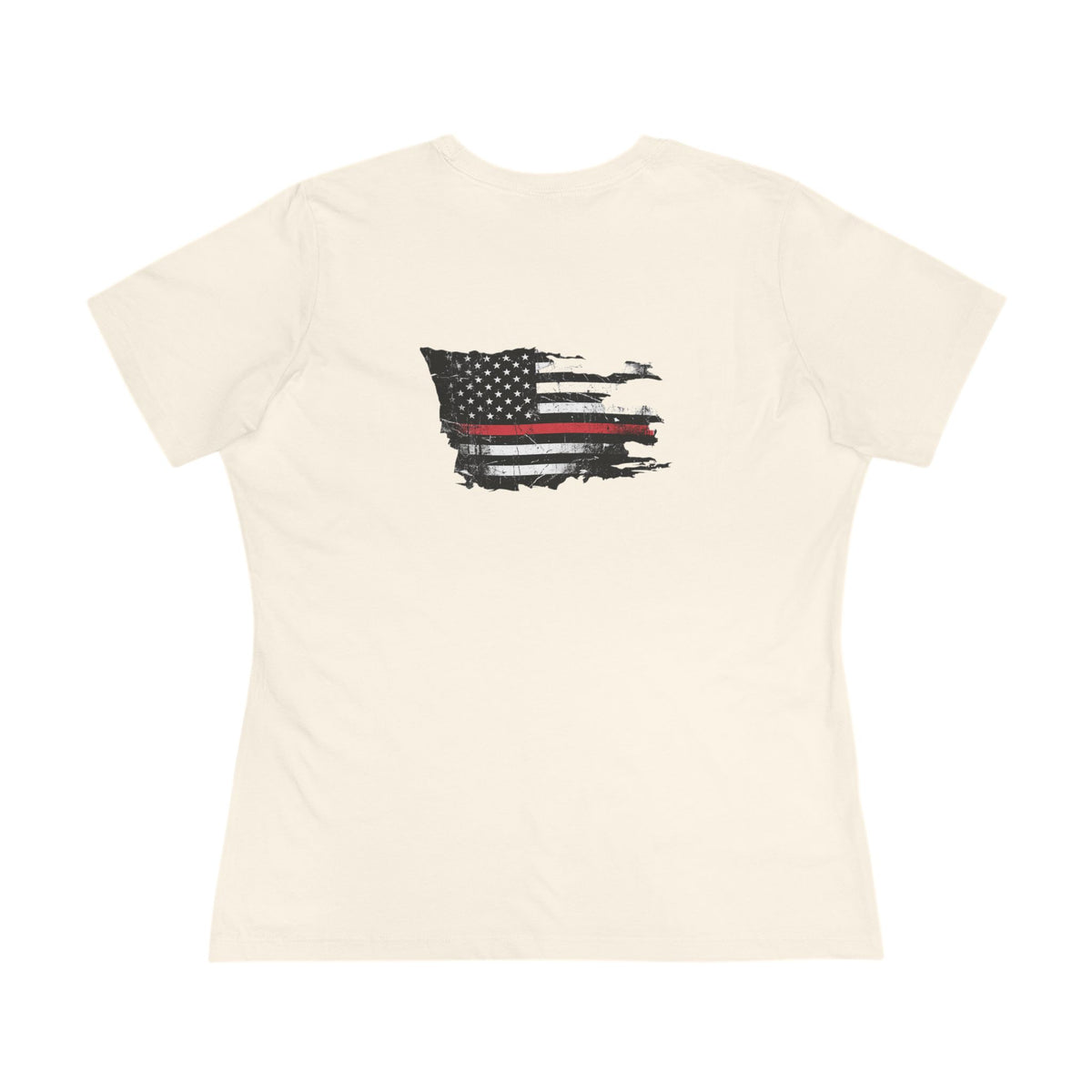 Thin Red Line women's tee - funny gym shirt by DoD Fitness