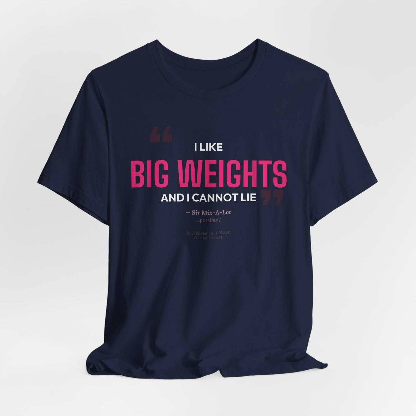 Big Weights men's tee - funny gym shirt by DoD Fitness