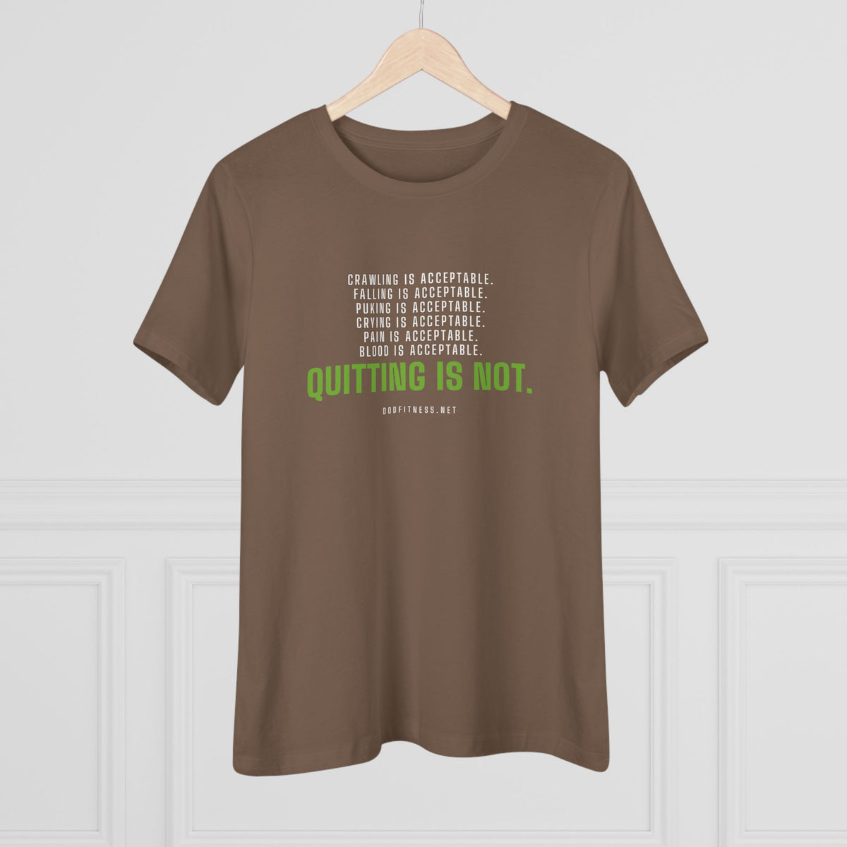 DoD Fitness - Quitting Is Not Women's Tee