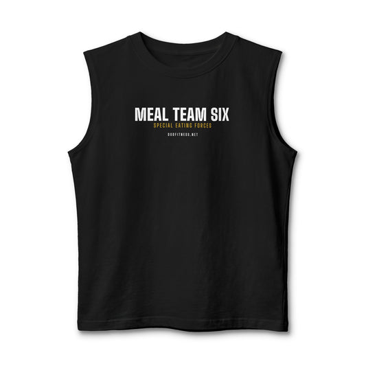 MEAL Team 6 - Special Eating Forces stringer tank in Black - funny gym tank by DoD Fitness