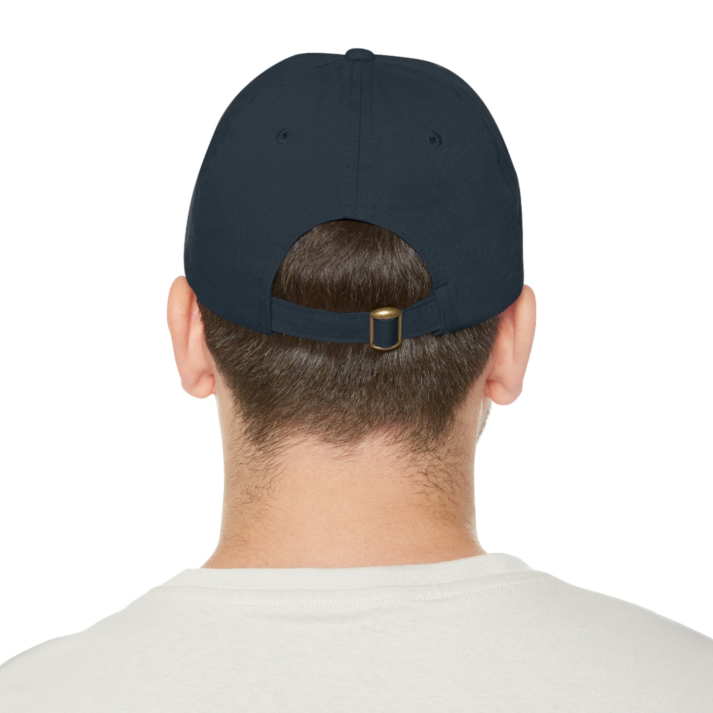 DOD Dad Hat with Leather Patch (Round)