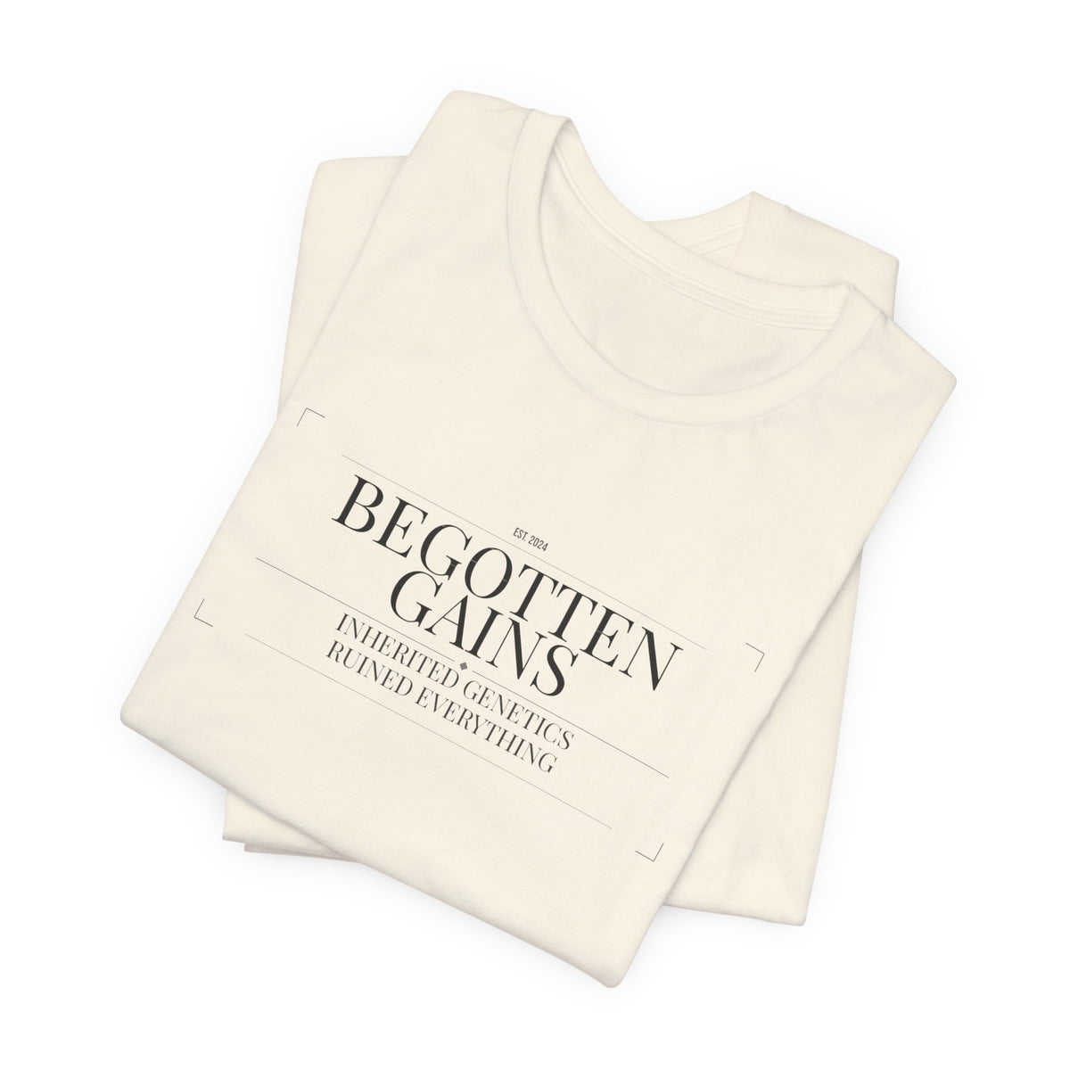 Begotten Gains - Iron Devotion men's tee - funny gym shirt by DoD Fitness