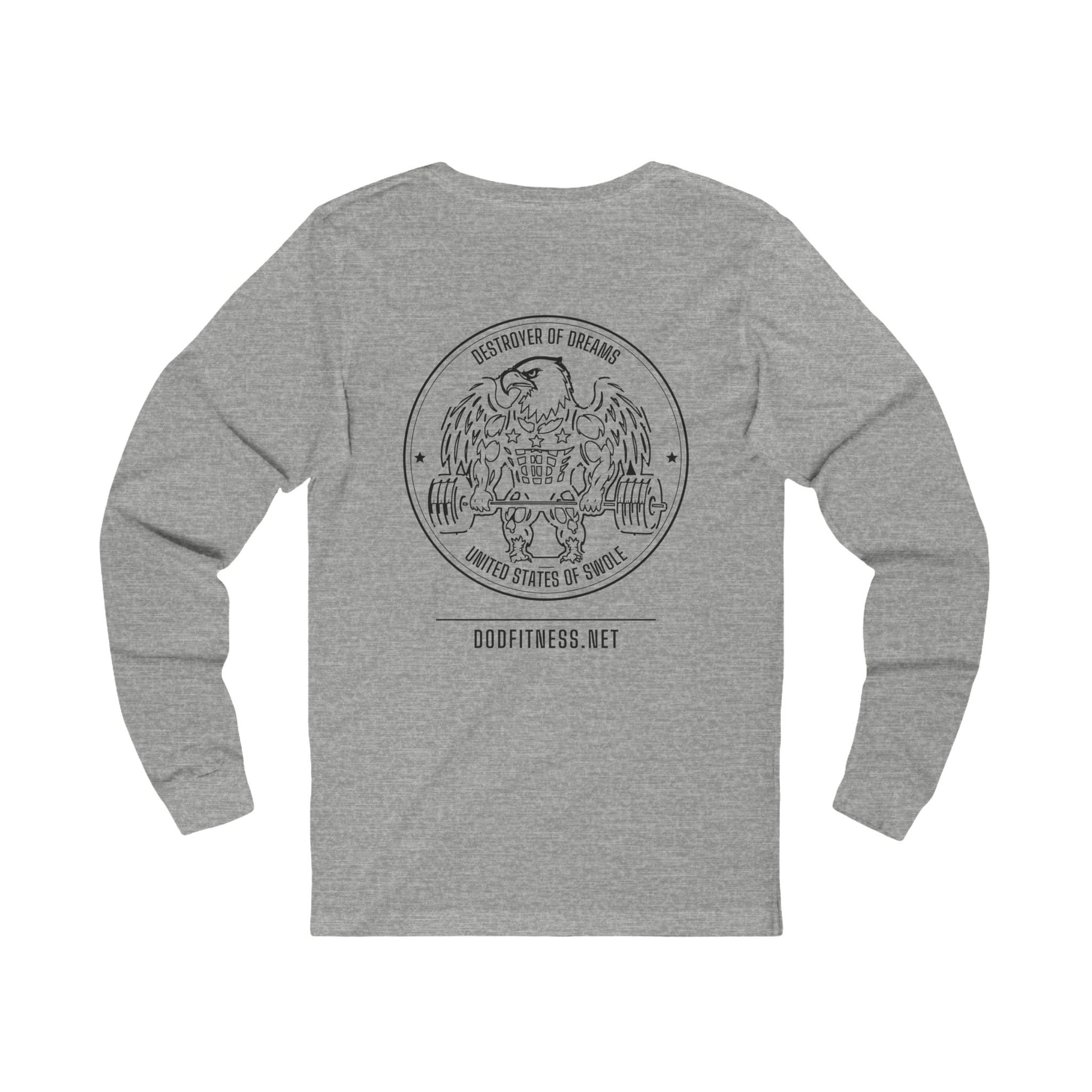 Passivitis - I'll Just Do Lunges long sleeve tee - funny gym shirt by DoD Fitness
