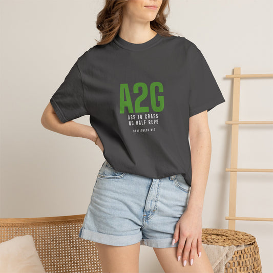 A2G - No Half Reps men's tee in Navy - funny gym shirt by DoD Fitness