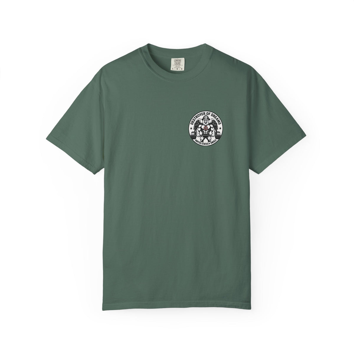 Thin Red Line men's tee in Blue Spruce - funny gym shirt by DoD Fitness