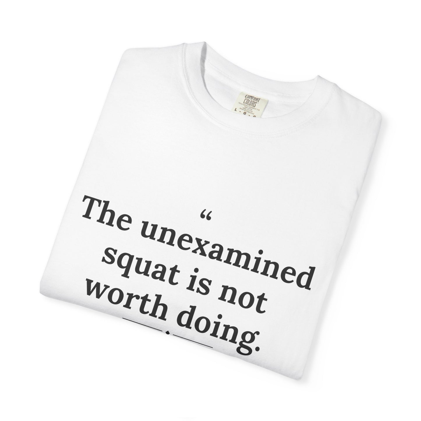 Assticles - The Unexamined Squat men's tee - funny gym shirt by DoD Fitness