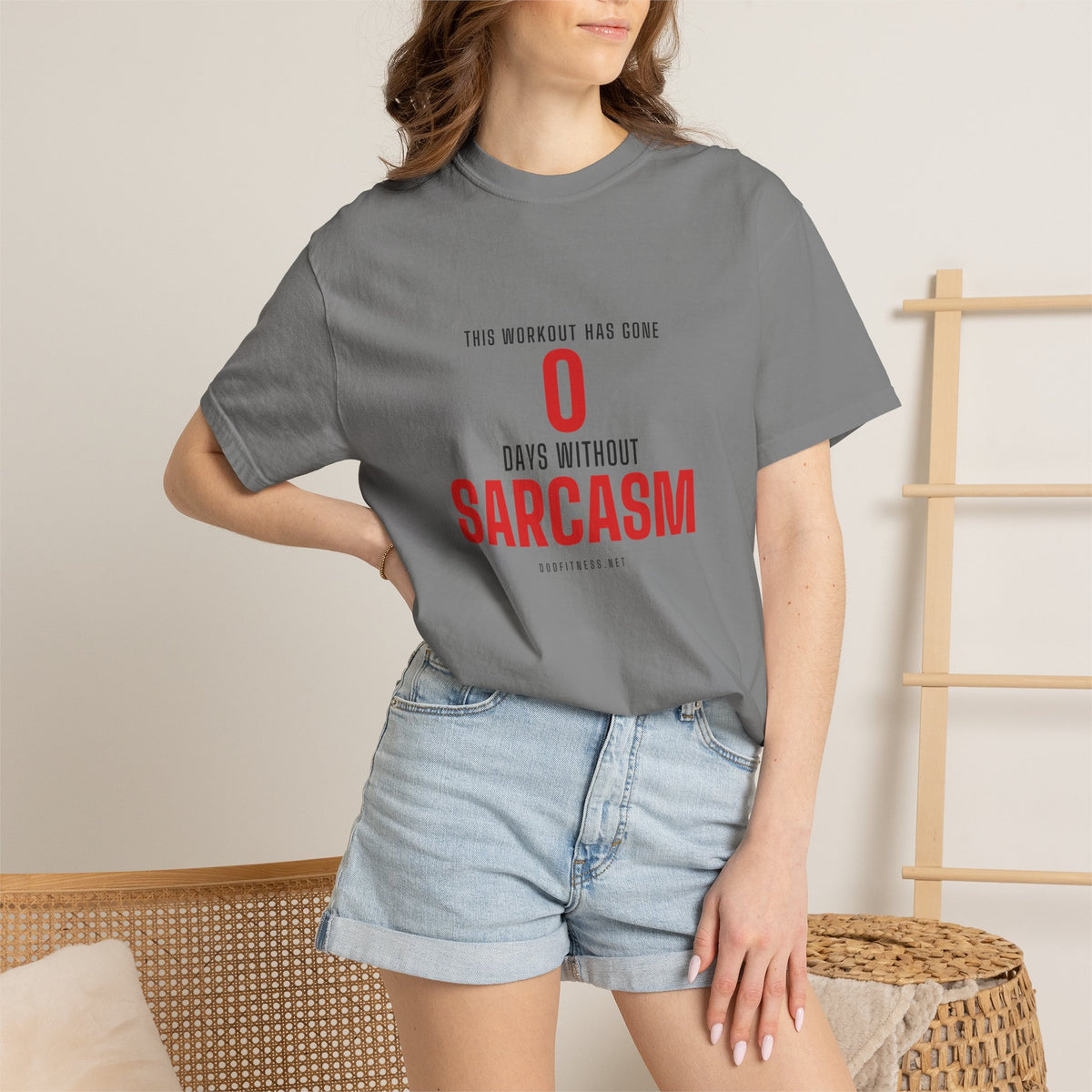 0 Days Sarcasm men's tee - funny gym shirt by DoD Fitness
