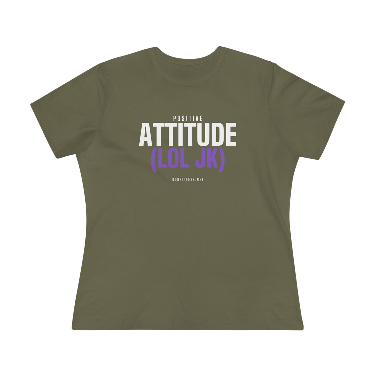Attitude women's tee - funny gym shirt by DoD Fitness