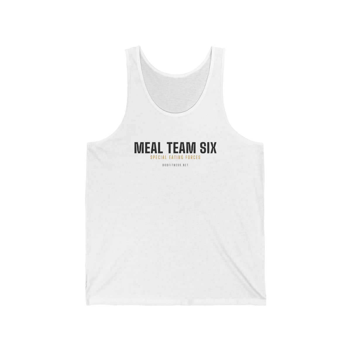 MEAL Team 6 - Special Eating Forces men's tank in White - funny gym tank by DoD Fitness