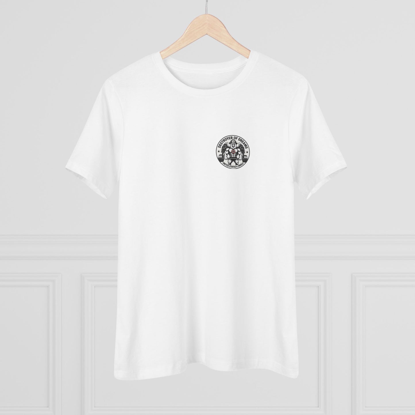 Thin Red Line women's tee - funny gym shirt by DoD Fitness