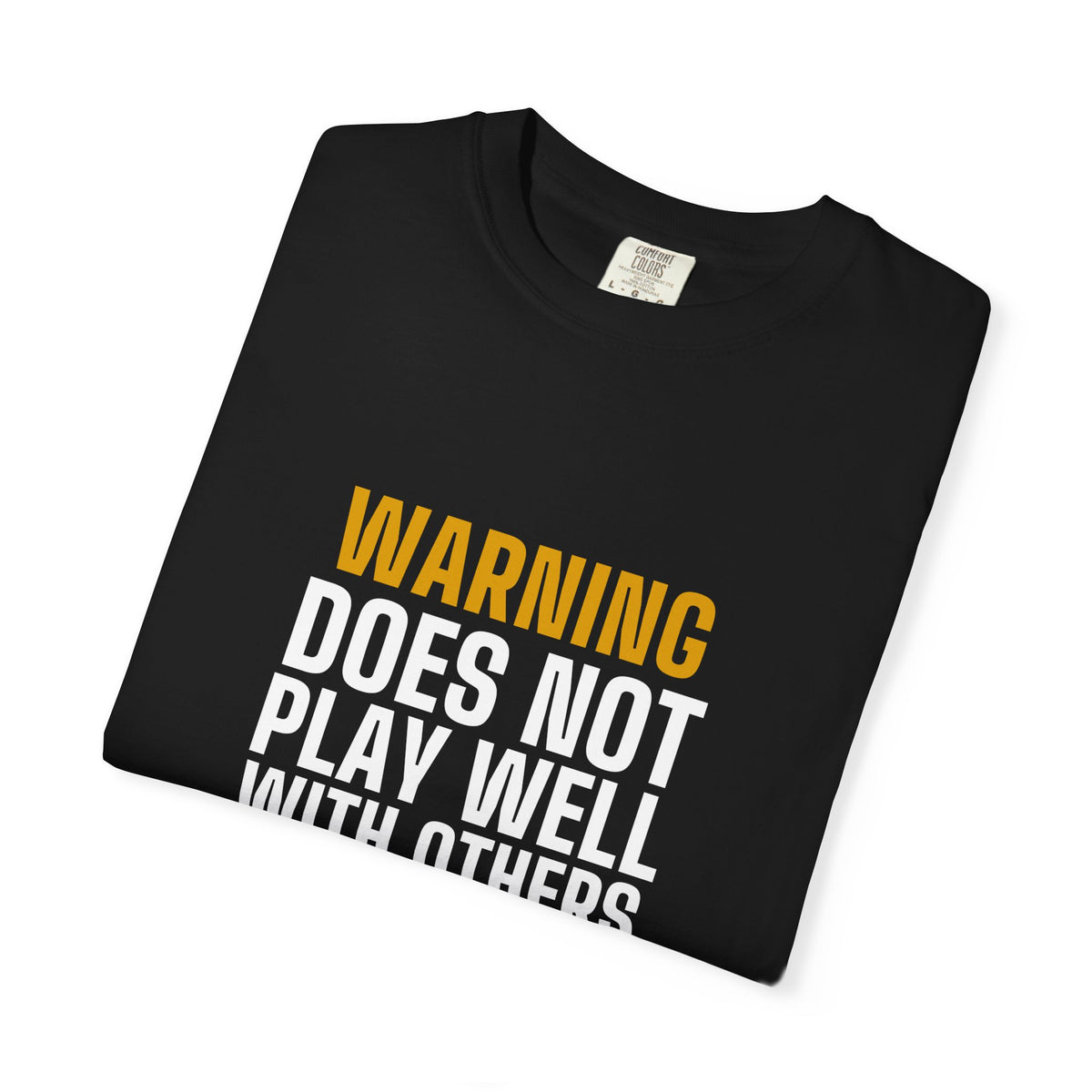 Warning Label men's tee - funny gym shirt by DoD Fitness