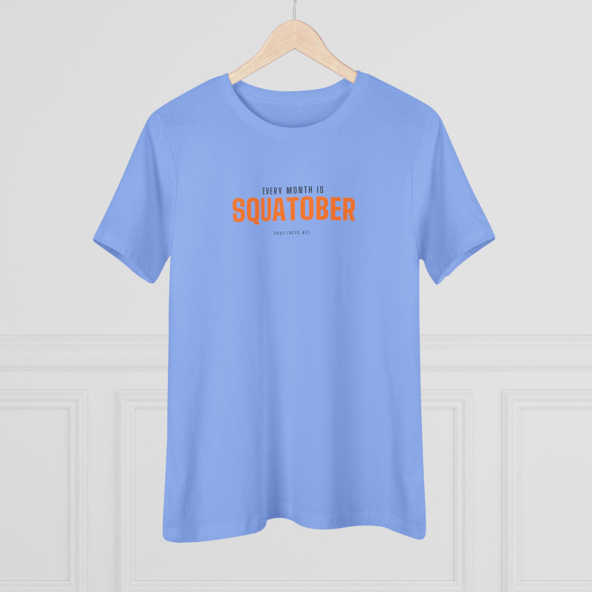 Squatober women's tee - funny gym shirt by DoD Fitness