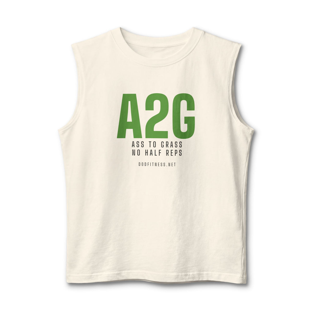 A2G - No Half Reps stringer tank - funny gym tank by DoD Fitness