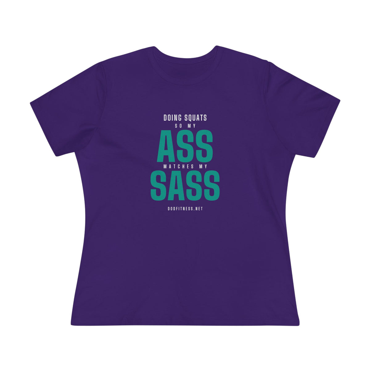 Ass Sass women's tee - funny gym shirt by DoD Fitness