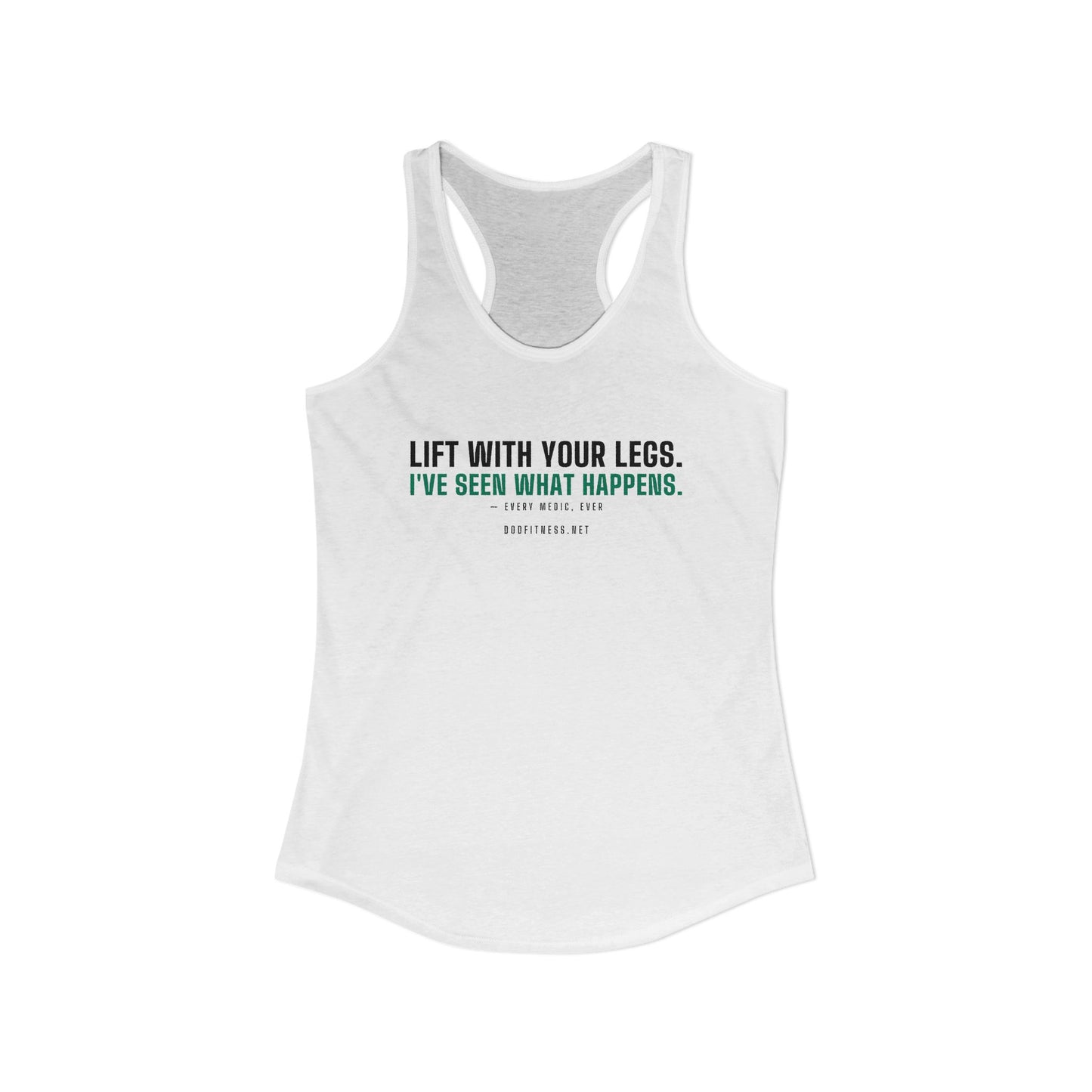 DoD Fitness - Lift With Your Legs Women's Tank