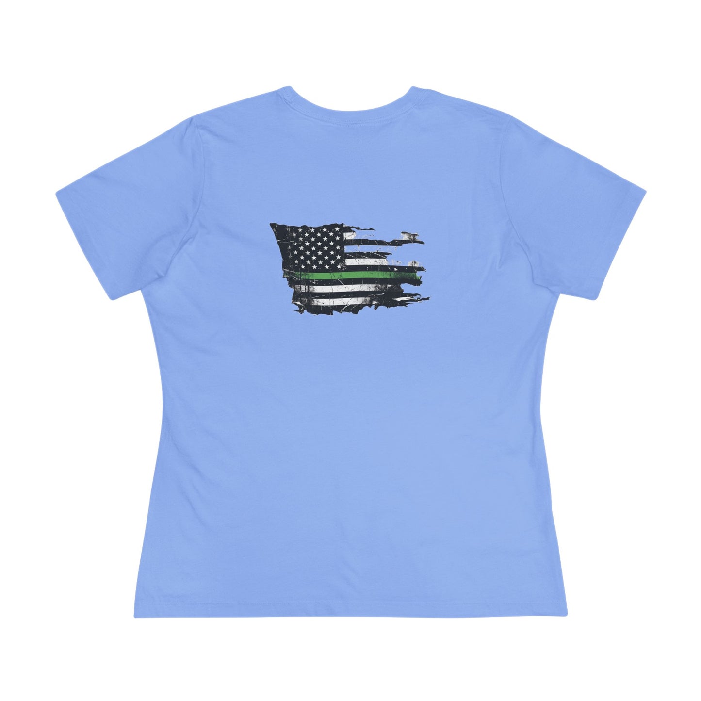 Thin Green Line women's tee - funny gym shirt by DoD Fitness