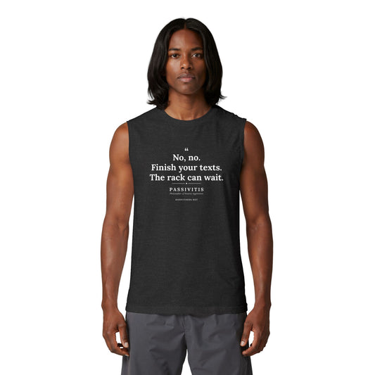DoD Fitness - Passivitis - Finish Your Texts Stringer Tank