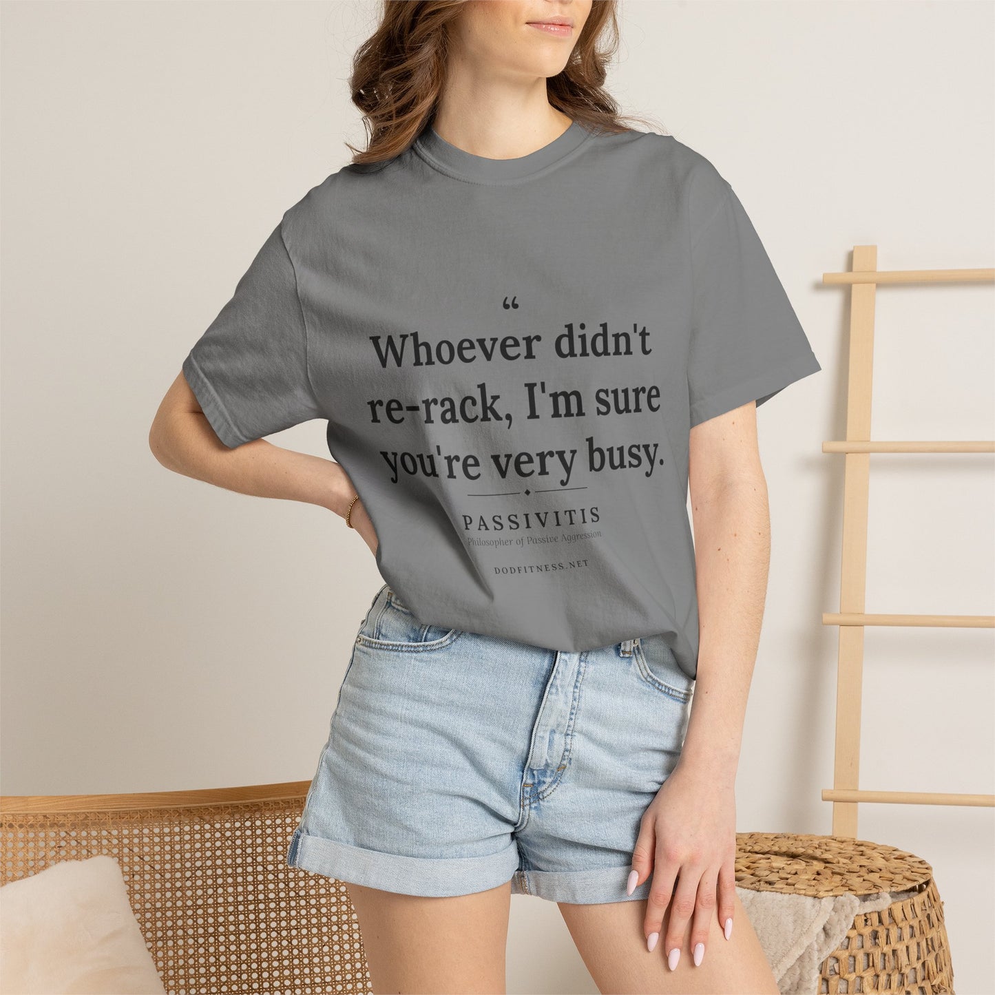Passivitis - I'm Sure You're Very Busy men's tee in Grey - funny gym shirt by DoD Fitness