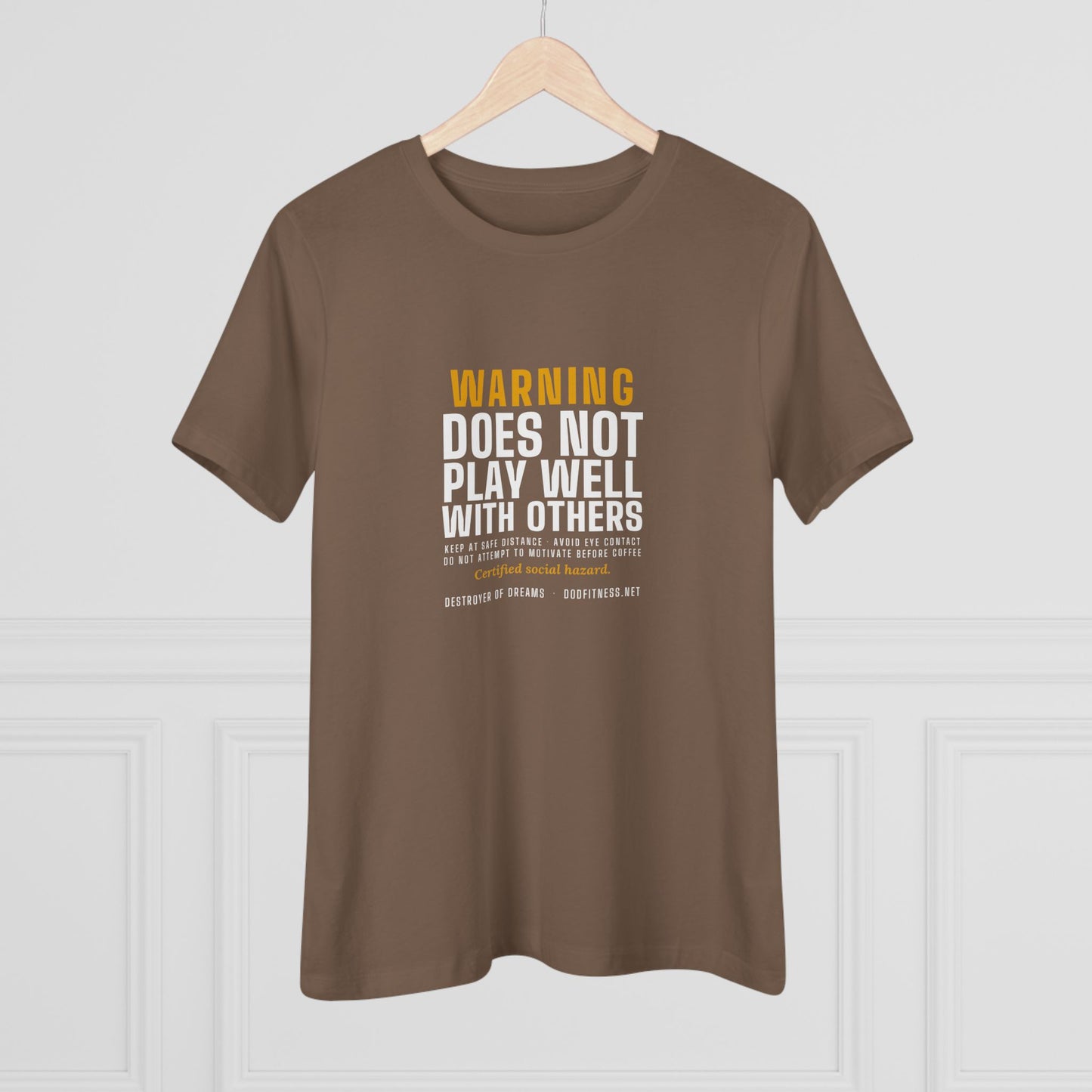 DoD Fitness - Warning Label Women's Tee