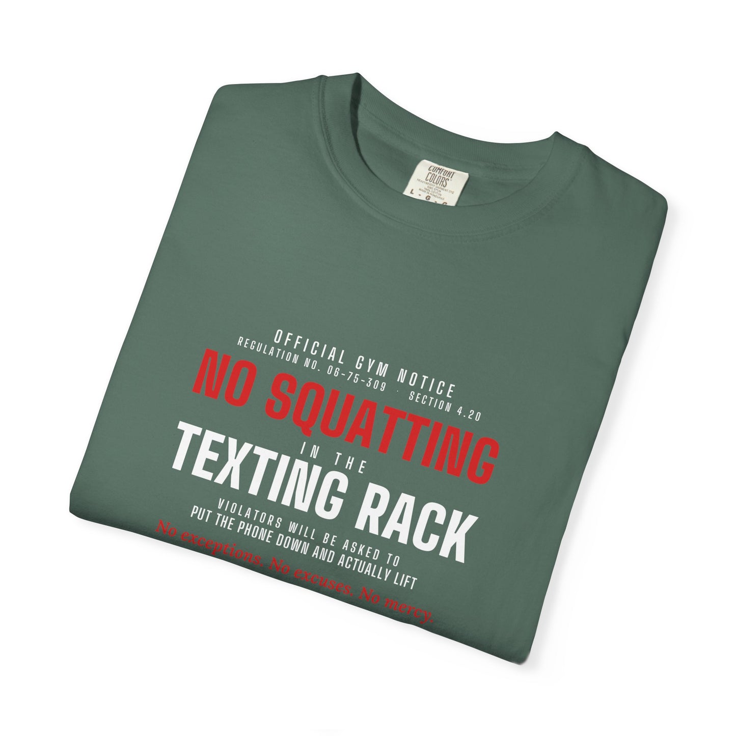 DoD Fitness - No Squatting Texting Rack Men's Tee