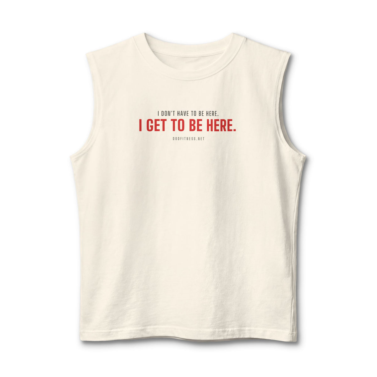 Have Get stringer tank in Natural - funny gym tank by DoD Fitness