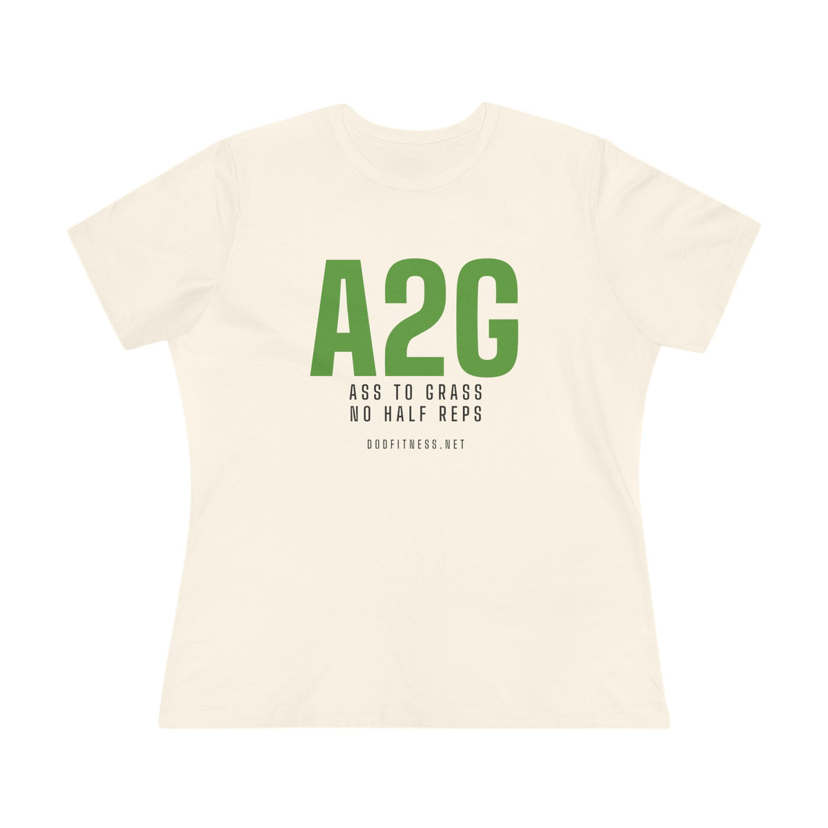 A2G - No Half Reps women's tee - funny gym shirt by DoD Fitness