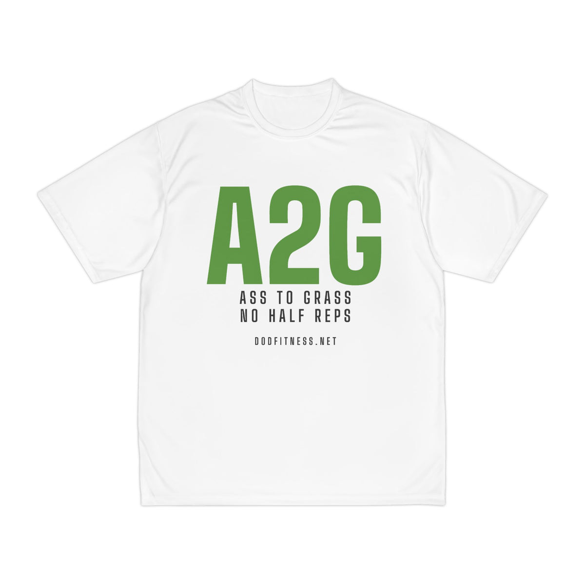 A2G - No Half Reps performance tee - funny gym shirt by DoD Fitness