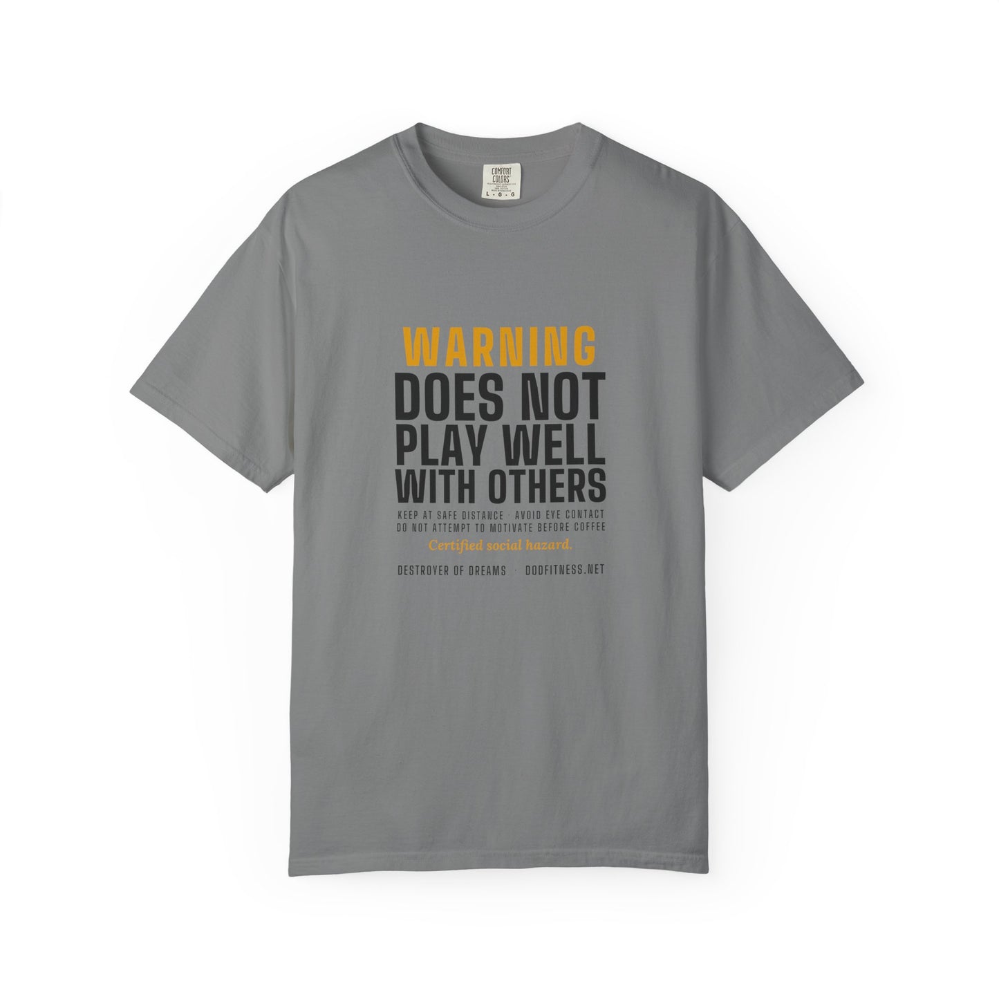 DoD Fitness - Warning Label Men's Tee