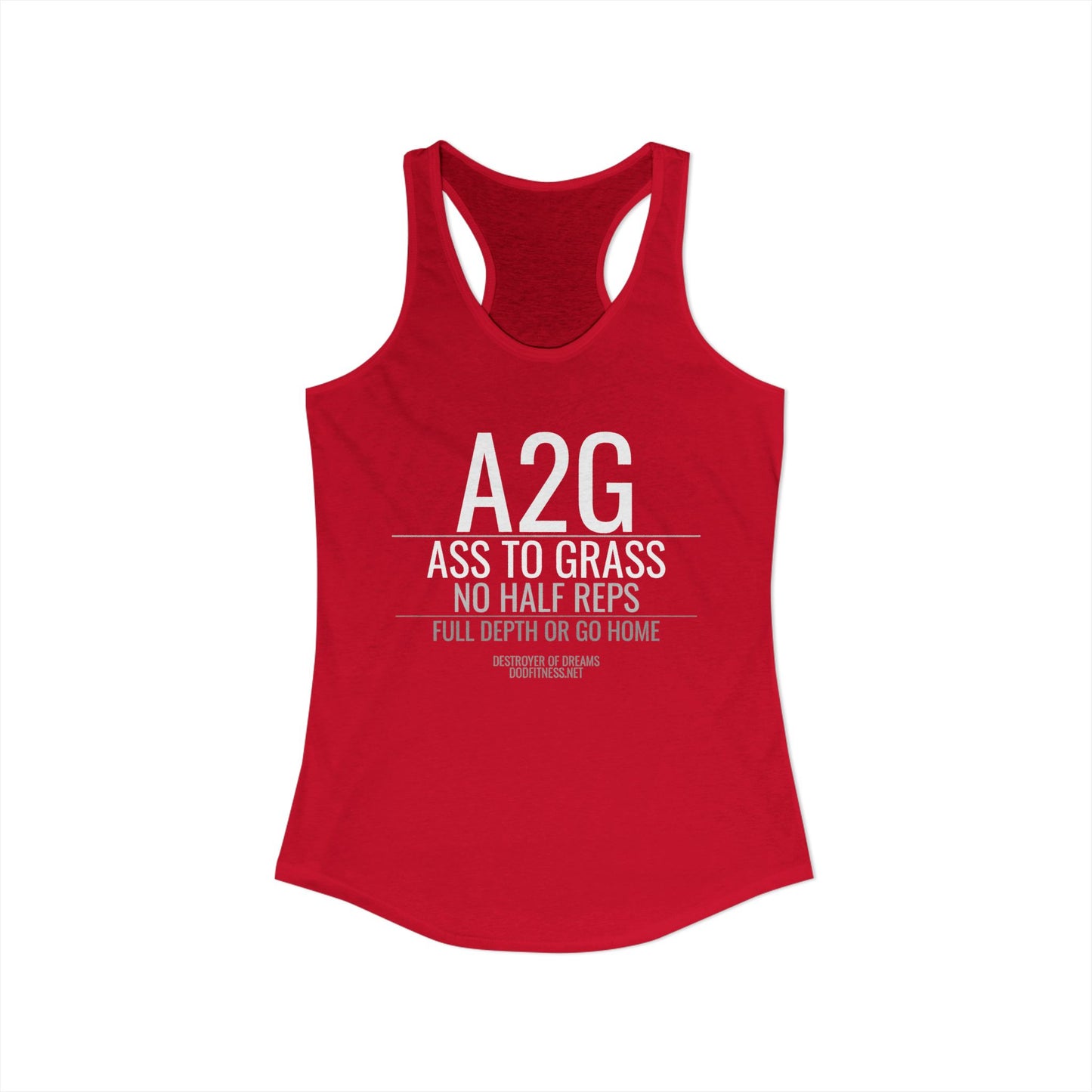 DoD Fitness - A2G - No Half Reps Women's Tank