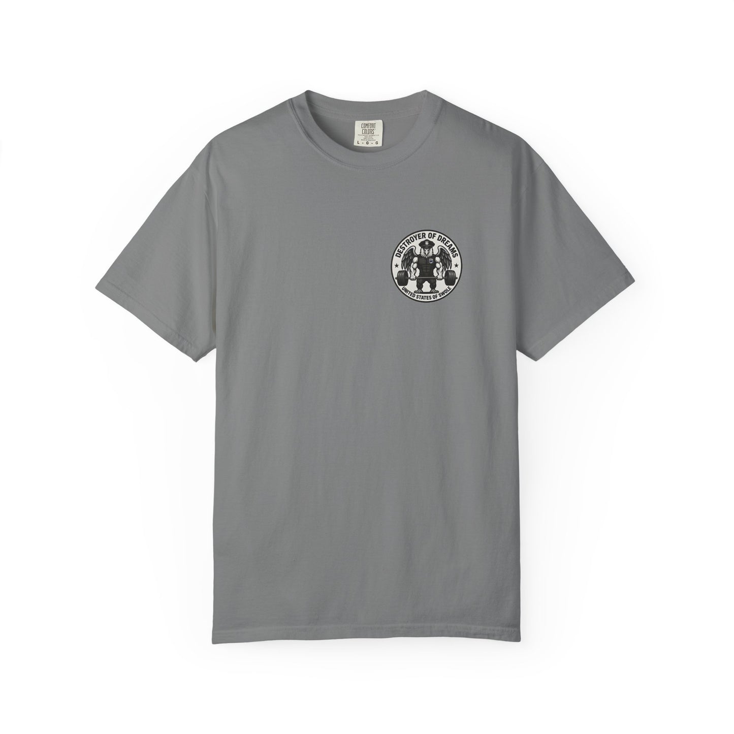 Thin Blue Line men's tee in Grey - funny gym shirt by DoD Fitness