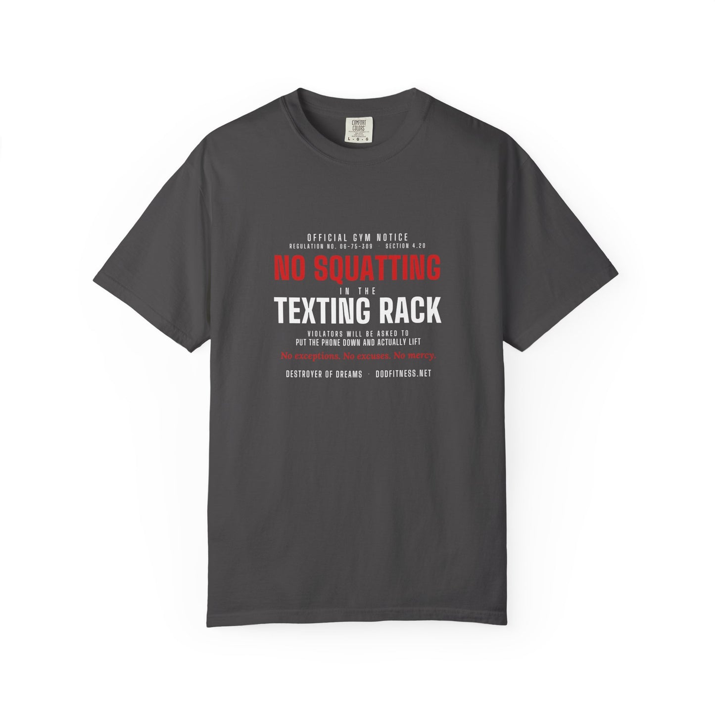 DoD Fitness - No Squatting Texting Rack Men's Tee