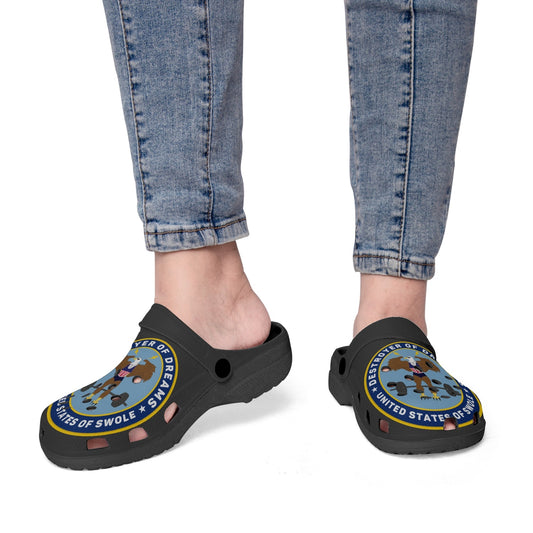 DoD Black-base AOP Clogs