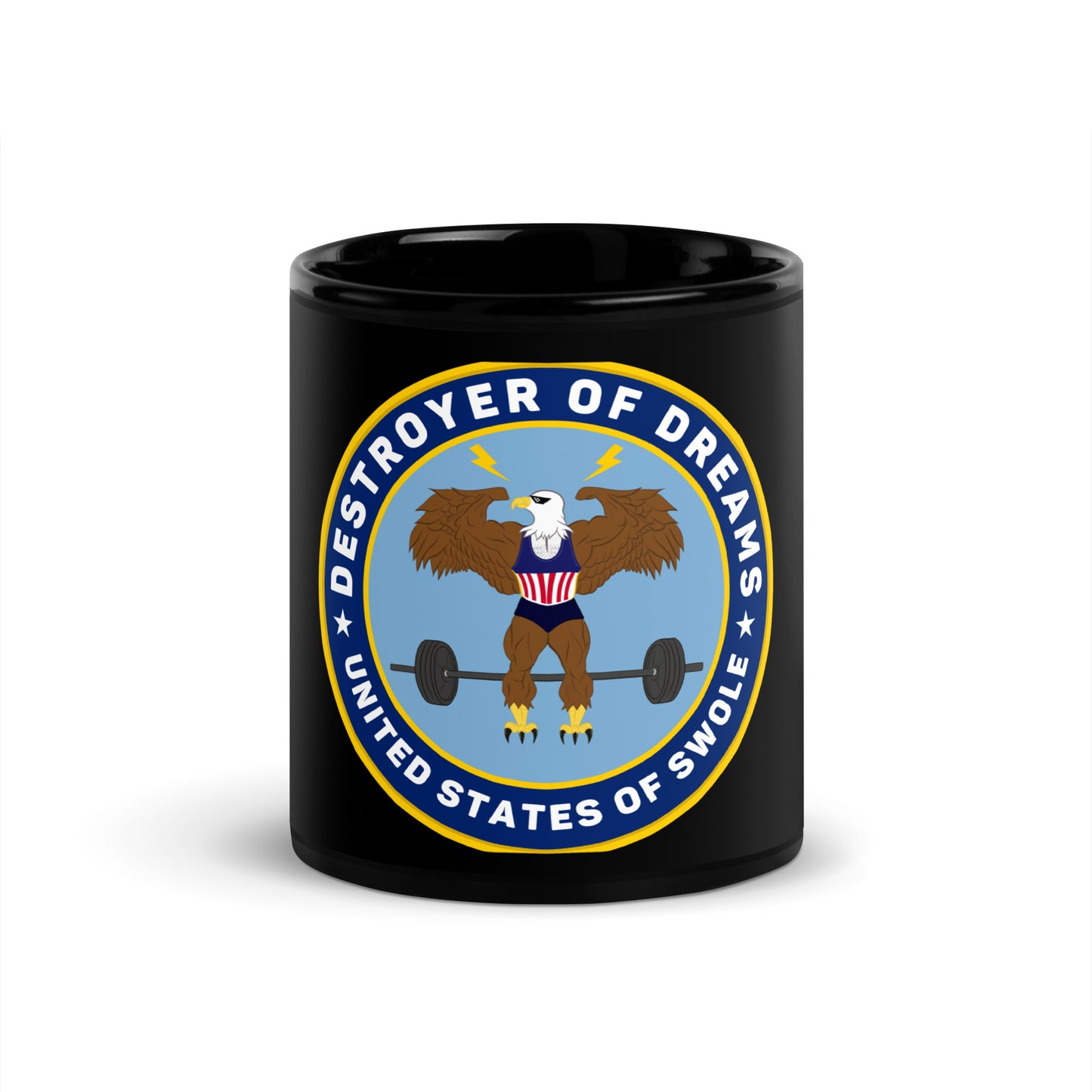 DoD Black Glossy Mug (Color Logo)