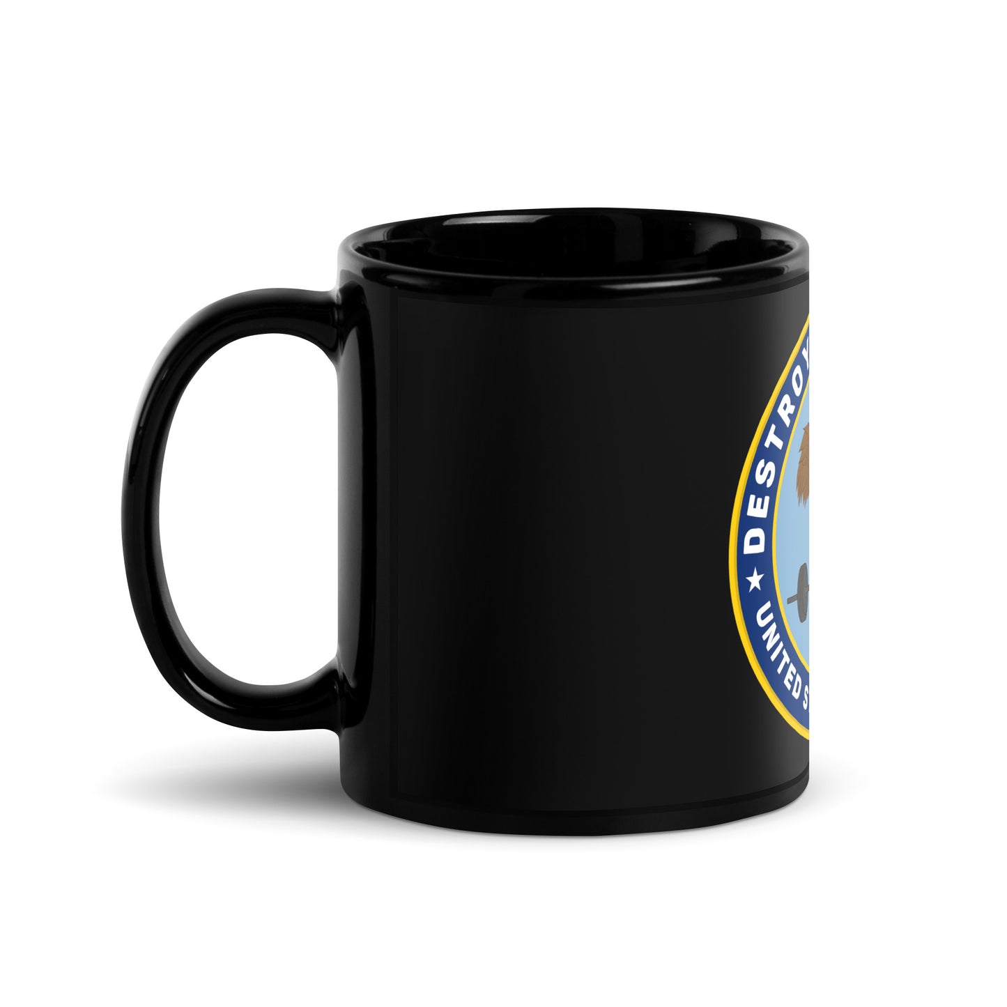 DoD Black Glossy Mug (Color Logo)