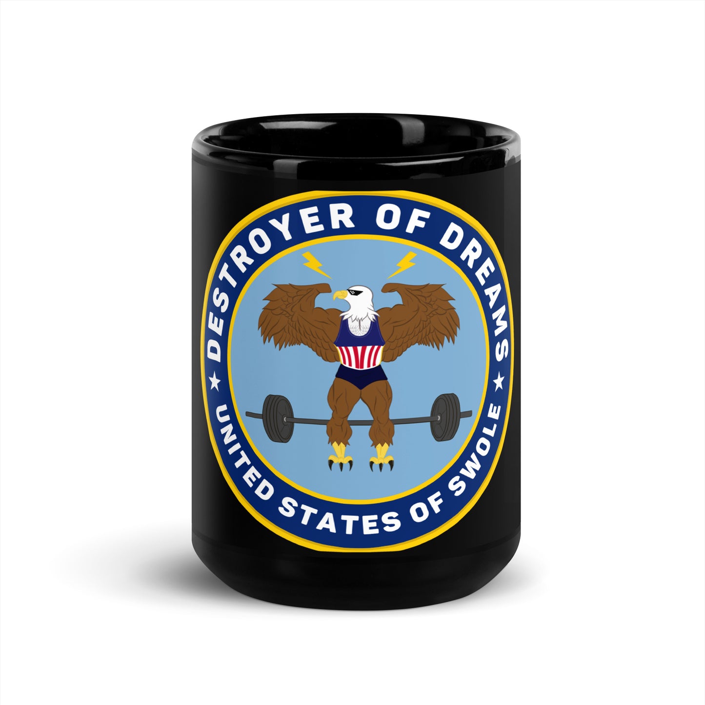 DoD Black Glossy Mug (Color Logo)