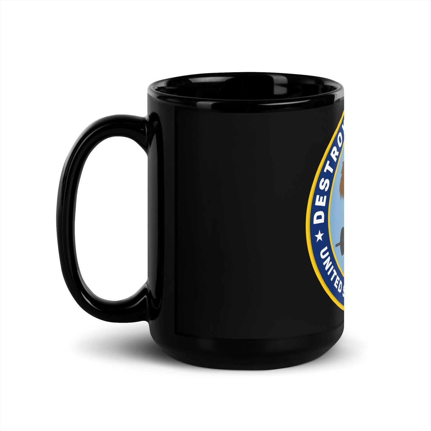 DoD Black Glossy Mug (Color Logo)